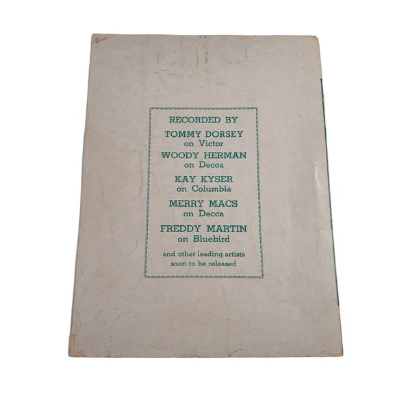 Vintage Sheet Music 1941 By-u By-o Louisiana Lullaby Easy Listening Voice Piano - Picture 2 of 4